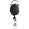 Baumgartens® Quick Clip ID Card Reel, 30" Cord, Black