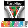 Baumgartens® Plastiklips Paper Clips, Large, 1-3/8" x 7/8", Assorted, 200/Box