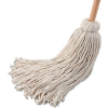 32 Oz. 54" Wooden Handle Cotton Fiber Deck Mop, White 6/Pack - BWK132C