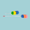 51"-82" Metal Handle Polywool Duster, Assorted Colors - UNS9442 - Pkg Qty 12