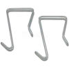 Alera CHSNGL Single Sided Partition Garment Hook, Silver, Steel, 2/PK