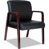 Alera® Reception Guest Chair (Unassembled) - Leather - Black
