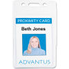 Advantus&#174; Proximity ID Badge Holder, Vertical, 2-3/8" x 3-3/8", Clear, 50/Pack