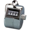 Bates 9841000 Tally I Hand Model Tally Counter, Registers 0-9999, Chrome