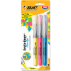 BIC® Brite Liner Flex Tip Highlighters, Brush Tip, Assorted Colors, 3/Set