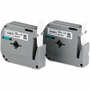 Brother® P-Touch® M Series Tape Cartridges, 1/2"W, Black on White, 2/Pack
