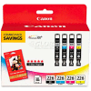 Canon® 4546B007AA Ink & Paper Combination, (CLI-226), Black, Cyan, Magenta, Yellow