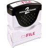 Accustamp2 Shutter Stamp with Microban, Red, FILE, 5/8 x 1/2