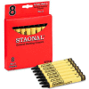 Crayola 5200023051 Staonal Marking Crayons, Black, 8/Box
