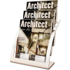 deflect-o DEF693745 Three-Tier Magazine Holder, 11-1/4"W x 6-15/16"D x 13-5/16"H, Silver