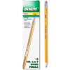 Dixon® Oriole Pencil, F (#2.5), Black Lead, Yellow Barrel, Dozen