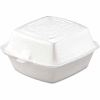 Hinged Lid Foam Food Containers 5-1/2" x 5-3/8" x 2-7/8" - 400 Pack
