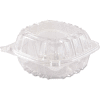 Hinged Lid Plastic Containers 6" x 5-13/16" x 3" 1 Compartment - 500 Pack