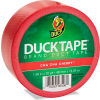 Duck&#174; Colored Duct Tape, 1.88&quot;W x 20 yds - 3&quot; Core - Red