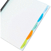 GBC® Polypropylene View-Tab Report Cover, Binding Bar, Letter, Holds 40 Pages, Clear