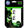 HP 61 2-pack Black Original Ink Cartridges
