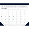 House of Doolittle™ Recycled Two-Color Monthly Desk Pad Calendar, 18.5 x 13, 2022