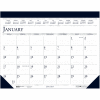 House of Doolittle Recycled Two-Color Monthly Desk Pad Calendar, 18.5 x 13, 2022