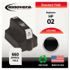 Innovera® 21WN Compatible, Remanufactured, C8721WN (02) Ink, 660 Page-Yield, Black