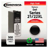 Innovera® D22BXL Compatible, Reman, 330-5885, (21XL/22XL), High-Yld Ink, 500 Page-Yld, Blk