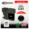 Innovera® LC61BK Compatible, Remanufactured, LC61BK Ink, 450 Page-Yield, Black
