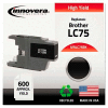 Innovera® Compatible Remanufactured High-Yield LC75B Ink, 600 Page-Yield, Black