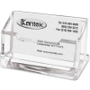 Kantek Clear Acrylic Business Card Holder, 80-Card Capacity, 4"W x 1 7/8"D x 2"H