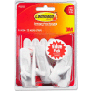 3M Command™ General Purpose Hooks Value Pack, Medium, Holds 3-lb, White, 6/Pack