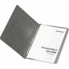 Oxford® PressGuard Coated Report Cover, Prong Clip, Letter, 3" Capacity, Black