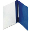 Oxford® PressLock Report Cover, Prong Clip, Letter, 1/2" Capacity, Clear/Blue, 25/Box