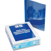 Oxford® Premium Paper Clear Front Cover, 3 Fasteners, Letter, Light Blue, 25/Box