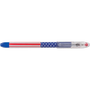 Pentel® R.S.V.P. Stars & Stripes Stick Ballpoint Pen, 0.7mm, Black Ink, Dozen
