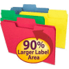 Smead® SuperTab Colored File Folders, 1/3 Cut, Letter, Assorted, 100/Box