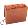 Smead® Jan-Dec Accordion Expanding File, 12 Pocket, Letter, Leather-Like Redrope