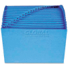 Smead® Antimicrobial A-Z Accordion Expanding File, 21 Pockets, Letter, Blue
