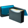 Smead® Expanding File, 12 Pockets, Poly, Letter, Black/Blue