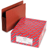 Smead® 7" Accordion Expansion File TUFF Pockets, Straight Tab, Letter, Redrope, 5/Box