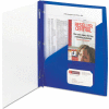Smead® Clear Front Poly Report Cover With Tang Fasteners, 8-1/2 x 11, Blue, 5/Pack