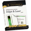 Southworth® Premium 25% Cotton Inkjet/Laser Paper, White, 97 Bright, 24lb, Letter, 250/Pack