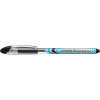 Stride Schneider Slider Stick Ballpoint Pen, 0.8mm, Black Ink, Blue/Silver/Black Barrel, 10/Box