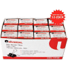 Universal® Steel Wire Mini Binder Clips, Black/Silver, 1/2" W, 1/4" Capacity, 144/Pack