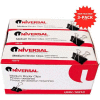 Universal® Medium Binder Clips, Steel Wire, 5/8" Cap., 1-1/4" Wide, Black/Silver, 36/Pack