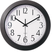 Universal One™ Whisper Quiet Clock, 12", Black