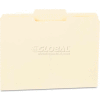 Universal® File Folders, 1/3 Cut Second Position, One-Ply Top Tab, Letter, Manila, 100/Box