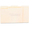 Universal® Recycled Interior File Folders, 1/3 Cut Top Tab, Letter, Manila, 100/Box