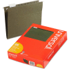 Universal® Hanging File Folders, 1/5 Tab, 11 Point Stock, Letter, Standard Green, 25/Box