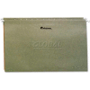 Universal® 1" Box Bottom Pressboard Hanging Folder, Legal, Standard Green, 25/Box
