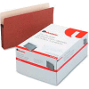 Universal® 3-1/2" Expansion File Pockets, Straight Tab, Legal, Redrope/Manila, 25/Box