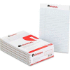 Universal® Colored Perforated Note Pads, Wide Rule, 5 x 8, Gray, 50-Sheet, Dozen