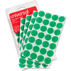 Universal® Permanent Self-Adhesive Color-Coding Labels, 3/4in dia, Green, 1008/Pack